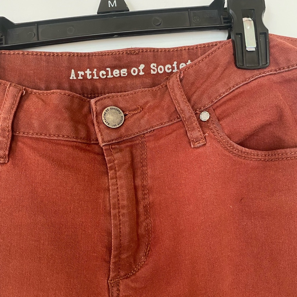 Rust Stretch Jeans - Picture 4 of 5